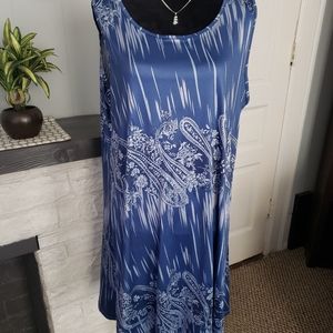 Blue tank top summer dress. New never worn. Nwot.